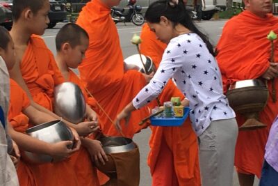 4 highlights: Sticky Waterfall/Elephants/local market /Wat Banden - Local market stop: bugs, worms, and what it means