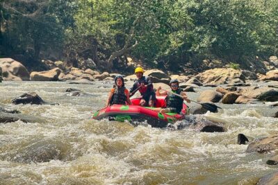 7 Hour Sticky Waterfall and Double Rafting Adventure - Whitewater rafting on a 4 km Class 3–4 stretch