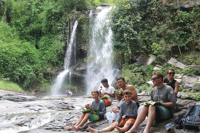 Chiang Mai Elephant Sanctuary Observation and Bamboo Rafting - Waterfall Break: Cool Off, Tea Sips, and Swim-Ready Planning
