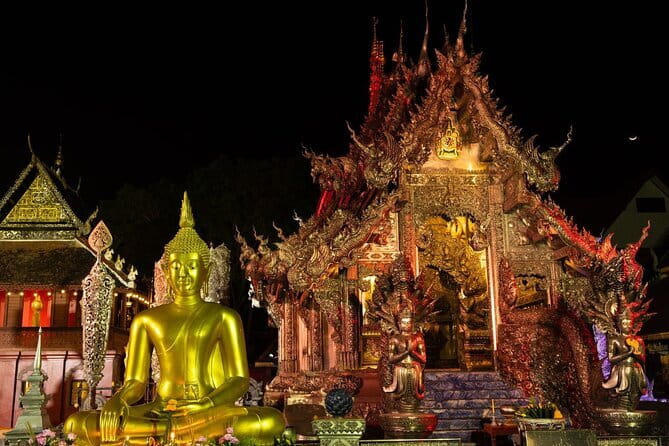 Chiang Mai Temples and Market Tuk Tuk Night Tour - Wat Phan Tao and Wat Lok Molee: Small Stops With Old Soul