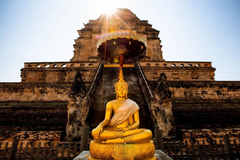 Chiang Mai: Temples and Street Food Night Tour by Tuk Tuk - Wat Phra Singh Woramahawihan: Lanna design and garden calm