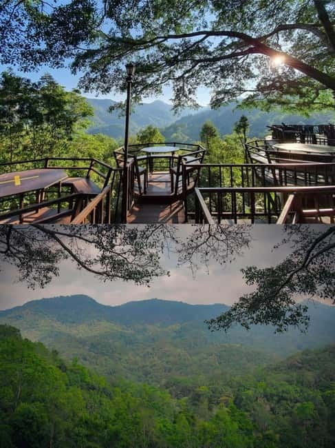 Chiang Mai: The Giant Café & Mae Kampong Village Day Trip - The valley viewpoint café stop: Rabiang View Mae Kampong (ระเบียงวิวแม่กำปอง)
