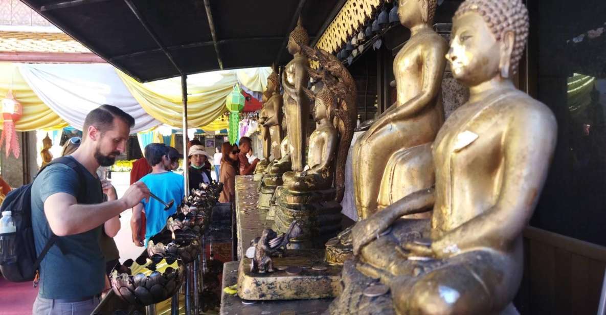 Chiang Mai: Wat Pha Lat & Wat Phra That Doi Suthep Tour - Wat Phra That Doi Suthep: 306 Steps to the Gold Pagoda Relic