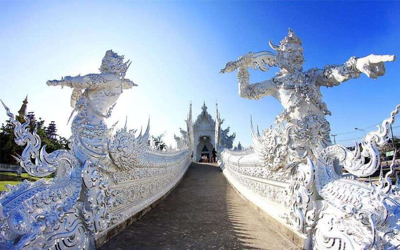 Chiang Mai: White, Blue & Big Buddha Temples in Chiang Rai - Wat Rong Khun (White Temple): why the outside looks surreal