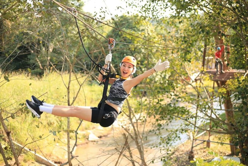 Chiang Mai: Zipline & High Rope without Lunch & Transfer - High rope courses: 20, 25, or 45 obstacles for different nerve levels