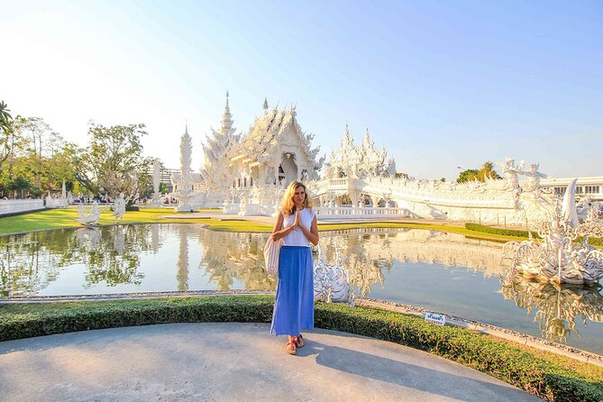 Chiang Rai Full Day Tour with Boat Trip and Longneck Village - Wat Rong Khun White Temple: rules, scale, and photo-ready details