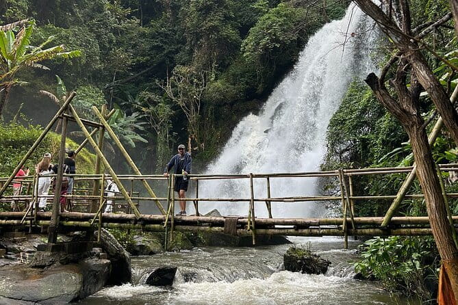 ChiangMai 1DayTour:Elephant Sanctuary,king&queen pagoda,waterfall - Two waterfalls and local wildlife notes