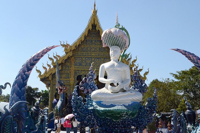 Chiangrai day trip Private Tour - Stop 4: Wat Rong Seur Ten (Blue Temple) for a Different Style of Wow