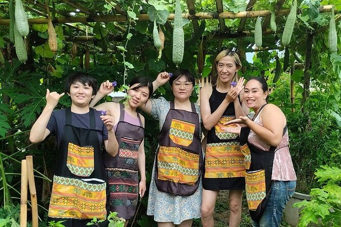 Cooking class in organic garden and local market tour ThaiCottage - Organic Herb Garden Kitchen: Where Your Ingredients Start Growing