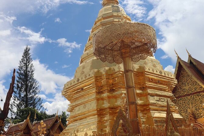 Doi Suthep Temple, Pha Lat Temple, Sticky Waterfall, Orchid farm - Lunch, bottled water, and included entrance fees: where your $78 goes