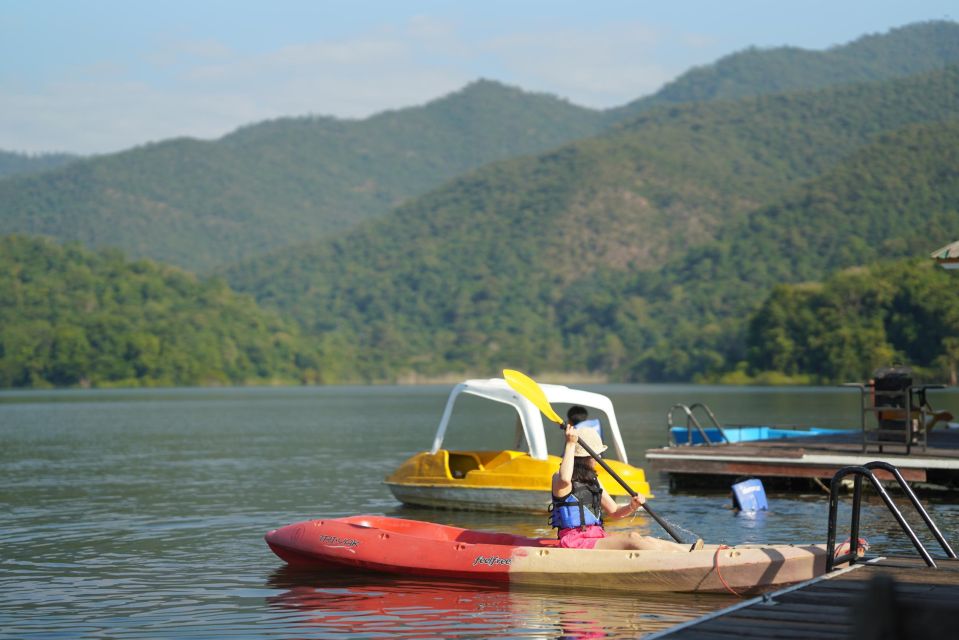 Elephant Habitat Park Feeding Entry & Rafting Van Transfer - Bamboo Rafting on the Mae Wang River (About 45 Minutes)