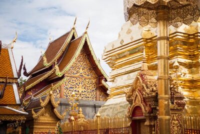 Iconic Half-Day Landmarks & Temples of Chiang Mai - Doi Suthep: the 306 steps, naga staircase, and gold-umbrella chedi