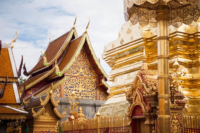 Iconic Half-Day Landmarks & Temples of Chiang Mai - Doi Suthep: the 306 steps, naga staircase, and gold-umbrella chedi