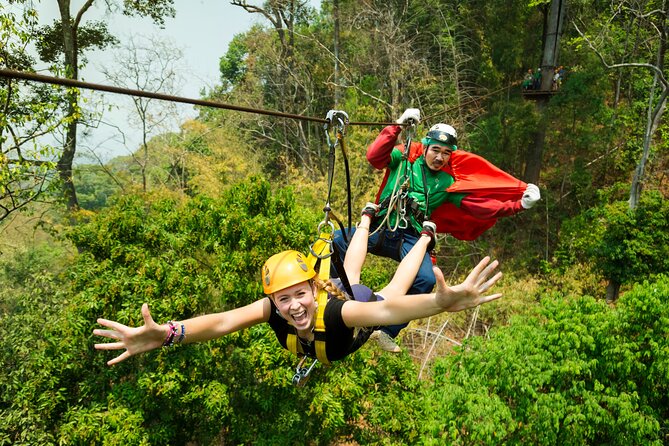 Jungle Flight Zipline Roller Coaster - About 15 ziplines: treetop views, fast runs, and the 800-meter highlight