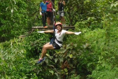 Private Chiang Mai Tour to Bua Thong Waterfalls and Ziplining - Ziplining in the forest: your aerial views in a focused 1-hour course