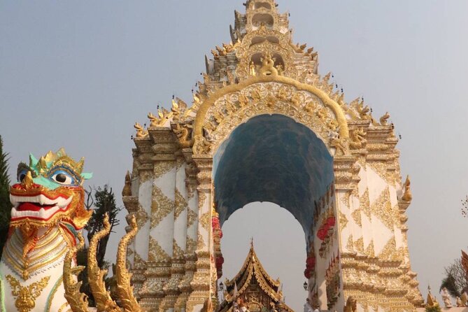 Private Tour Chiang Rai 3 Wonderful Temples & Lalitta Cafe - Wat Rong Khun (White Temple): modern Buddhist art with lots to see