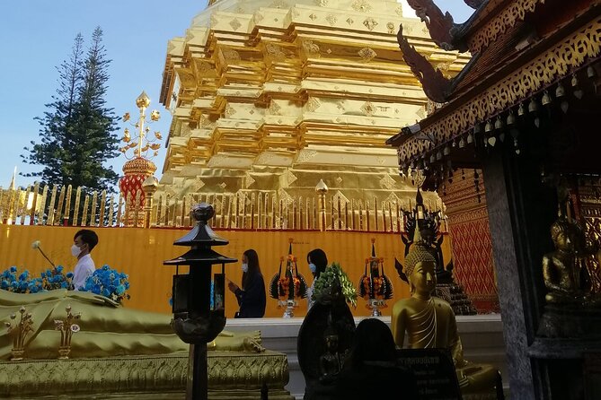 The Best Full Day Tour: Doi Suthep, Wat Phalat, Sticky Waterfall - Wat Phra That Doi Suthep: Golden Pagoda Views and Local Practice