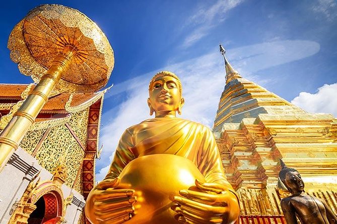 Wat Doi Suthep Temple and White Meo Hilltribe Village Half-Day Tour from Chiang Mai - Getting Up to Wat Phra That Doi Suthep: Plan Around the Dress Code